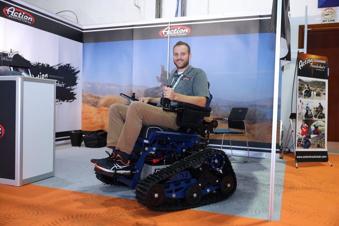 US company showcases all-terrain wheelchair at AccessAbilities Expo